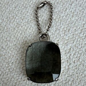 Coach Smokey Faceted Gemstone Vintage Bag Charm Keychain